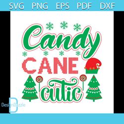 candy cane cutic svg, christmas svg, candy cane svg, pine tree svg