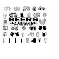 beers svg/ decorative beers/ beers bottles svg/ cheers svg/  clipart/ silhouette/ printable/ cut files/ cricut/ instant