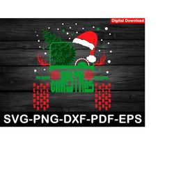 christmas 4x4 off road svg, santa claus hat off road svg, merry christmas car design, svg file for cricut, instant downl