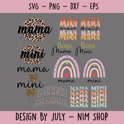 bundle mommy and me outfits svg