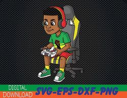juneteenth gamer funny boys kids teens gaming svg, eps, png, dxf, digital download