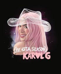 karol g miex tenia razon, new album manana sera bonito bichota season, karol g pink hair png, karol g png digital