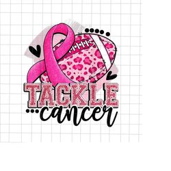 tackle cancer png, football pink breast cancer awareness png, football breast cancer awareness png, football pink ribbon