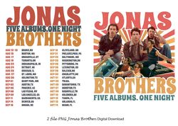 jonas brothers double sided, jonas brothers tour, concert 2023 retro unisex gift, jonas brothers png digital download