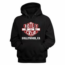 Motley Crue Crue Sign Black Adult Pullover Hoodie Sweatshirt