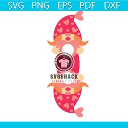 gnome girl lollipop holder svg, valentine svg, gnome svg,lollipop svg, cute svg