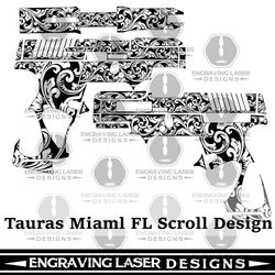 engraving laser designs tauras miaml fl scroll design