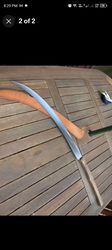 custom handmade d2 steel sword 32 " hunting knife | camping knife "falx cut"