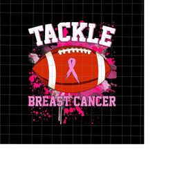 tackle breast cancer png, football pink breast cancer awareness png, football breast cancer awareness png, football ribb