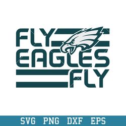 fly philadelphia eagles svg, philadelphia eagles svg, nfl svg, png dxf eps digital file