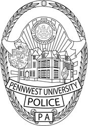 Pennwest University PA Police Department Badge vector SVG DXF EPS PNG JPG FILE