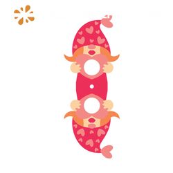 gnome girl lollipop holder svg, valentine svg, gnome svg,lollipop svg, cute svg