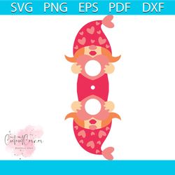 gnome girl lollipop holder svg, valentine svg, gnome svg,lollipop svg, cute svg