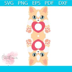 cat lollipop holder valentines svg, valentine svg, cat svg,heart svg, lollipop svg