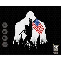 bigfoot 4th of july svg, bigfoot american usa flag, patriotic svg, bigfoot believers svg, bigfoot  sasquatch svg, patrio