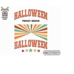 halloween png, western halloween png, vintage halloween png, front and back, vintage design, sublimation design, varsity