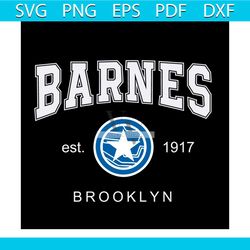 barnes est 1917 brooklyn svg, trending svg, bucky barnes svg, winter soldier svg