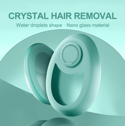 upgraded crystal hair removal magic crystal hair eraser for women and men, physical exfoliating tool painless hair erase