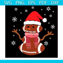 christmas football snowman svg, football christmas svg, sport svg, christmas svg