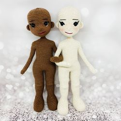 crochet doll body pattern, amigurumi doll pattern