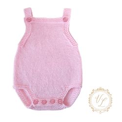 baby romper knitting pattern | pdf knitting pattern | baby onesie pattern | baby romper | knit romper | v4