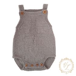 baby romper knitting pattern | pdf knitting pattern | baby onesie pattern | baby romper | knit romper | v5