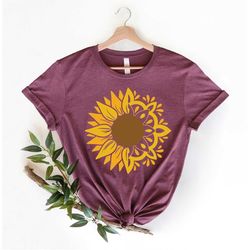 sunflower shirt, sunflower tee, flower shirt, sunflower tshirt, floral shirt, floral tee, gift for her