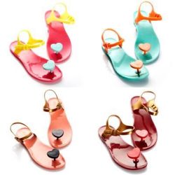 shoes zhoelala heart color lightweight silicone sandals women's summer sandals