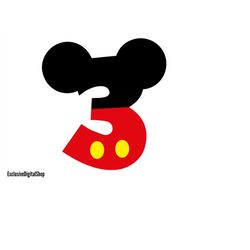 mickey mouse numbers svg, mouse svg, cut file - digital download svg dxf eps png pdf design for cricut or silhouette cut
