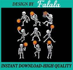 halloween basketball skeletons dunking dribble boys kids happy halloween png, pumpkin png, ghost png, sublimation design