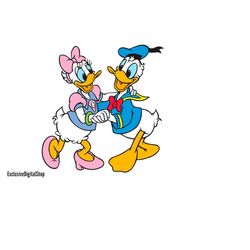 donald & daisy duck svg, donald svg, cut file - digital download svg dxf eps png pdf design for cricut or silhouette cut