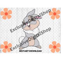 bambi rabbit easter bunny  ,  cut file - digital download svg png design for cricut or silhouette cut file instant vecto