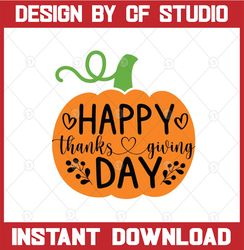 happy thanksgiving day svg, thanksgiving pumpkin svg, thanksgiving, fall svg, fall clipart, thanksgiving cut file