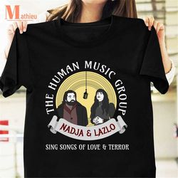 what we do in the shadows human music group nadja & laszlo vintage t-shirt, what we do in the shadows tv series shirt