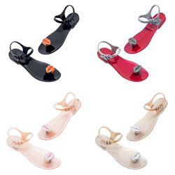 shoes zhoelala kiss new lightweight silicone sandals women's summer sandals