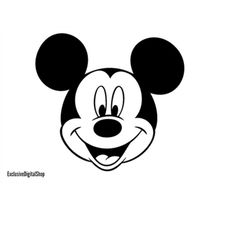 mickey mouse happy svg, mouse svg, cut file - digital download svg dxf eps png pdf design for cricut or silhouette cut f