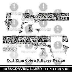 this engraving laser designs colt-1911--fkower scroll -design