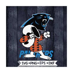 Carolina Panthers Snoopy Dabbing Svg, NFL Svg, Football Svg, Cricut File, Svg