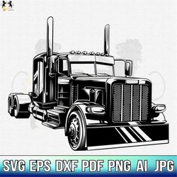 semi truck svg, semi truck clipart, semi truck cricut, semi truck cutfile, semi truck shirt, semi trailer svg, us trucke