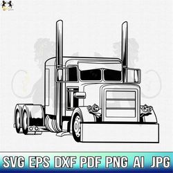 semi truck svg, semi truck clipart, semi truck cricut, semi truck cutfile, semi truck shirt, semi trailer svg, us trucke