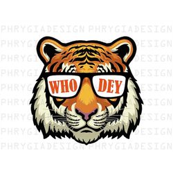who dey tiger png , who dey png , tiger clipart , bengals , tiger sublimation , digital download , instant download