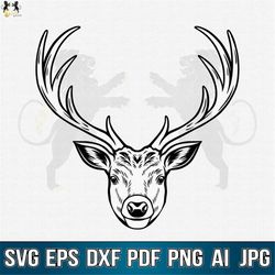 deer svg, deer head svg, deer face svg,  deer flower svg, deer clipart, deer cricut, deer cut file, deer shirt, deer vec