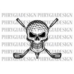 golf skull svg , golf svg png , golfing svg , golf ball svg , golf clipart , golf master svg , skull golf svg  , golf sh