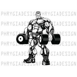 bodybuilder png , muscle man png , gym logo , bodybuilding clipart , bodybuilder shirt design , sublimation design , dig