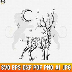 deer svg, deer tree svg, deer in the forest svg, deer clipart, deer cricut, deer cutfile, buck svg, deer nature svg,deer