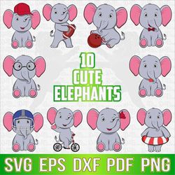elephant svg, elephant clipart, elephant vector, elephant cut file, elephant cricut, cute elephant svg, elephant face sv