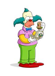 the simpsons. krusty the clown svg, png, jpg files. digital download.