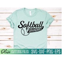 softball grandma svg, softball grandma shirt svg, softball player svg, svg files for cricut, cut file