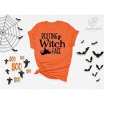 resting witch face shirt, witch shirt, witch costume, witch outfit, witch gifts, halloween shirt, halloween party shirt,