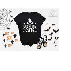 wickedly cute shirt, witch shirt, witch costume, witch outfit, cute halloween shirt, halloween shirt, halloween costume,